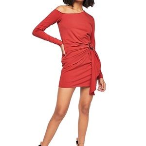 Free People Red Off-Shoulder Mini Dress